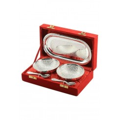 Tray set with round bowl