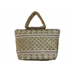 Golden Net Hand Bag